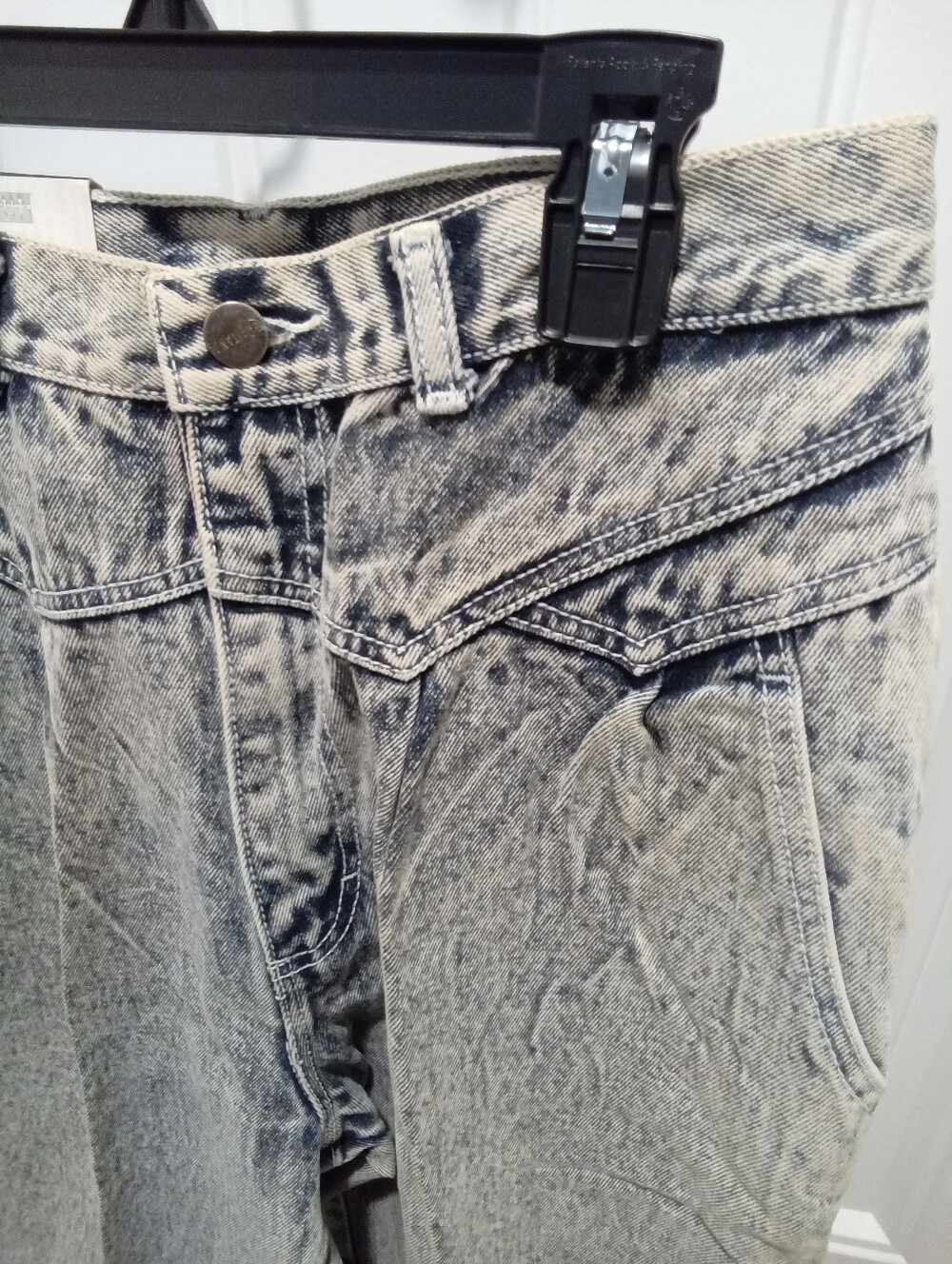 Vintage NWT 80's Gitano Sz 12 Long 29.5x32 Pleated Acid WashMom Jeans Deadstock - Picture 16 of 16